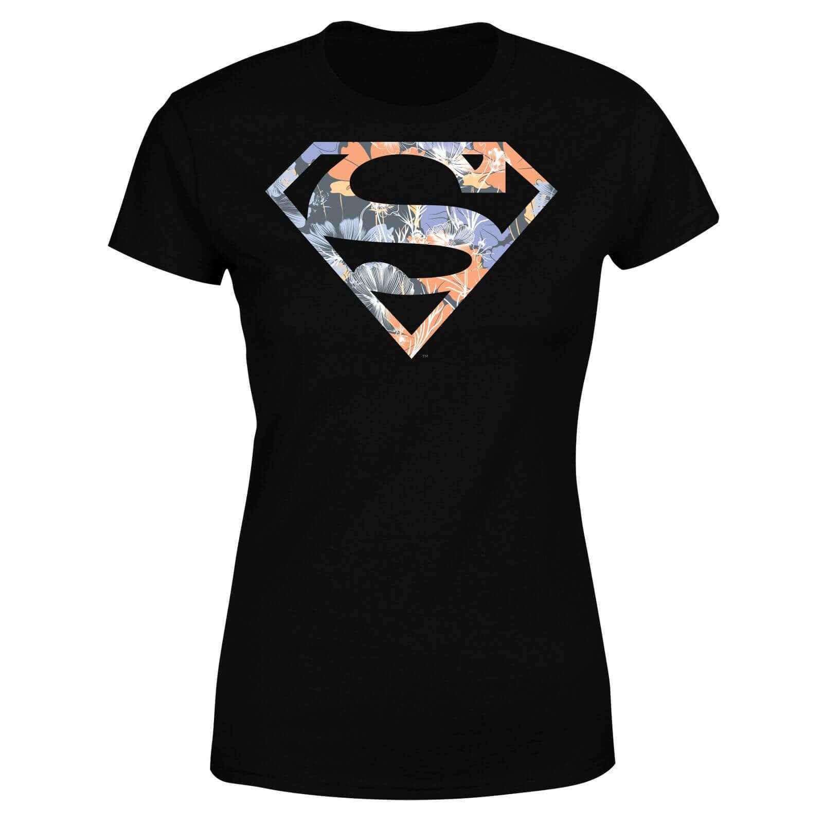 Zavvi Women's Multi Dc Originals Floral Superman T-Shirt - Black S