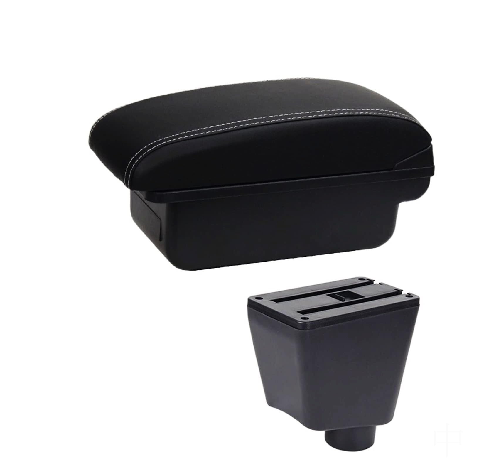 GTDTKGANAK Storage Box For Captur For Clio III IV Armrest For Box with Dual Layer USB Charging Storage(C3 Nousb)