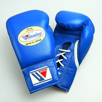 Winning ボクシンググローブ 10oz 青　ヒモ Amazon | 【Winning/ウイニング】 プロ試合用ボクシンググローブ