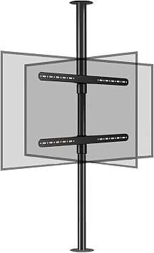 TV Cabinet Rotating Base, 360 Degree Rotating Frame Floor Stand for 37-75" LED Screen Display, VESA 600x400mm 595-850mm