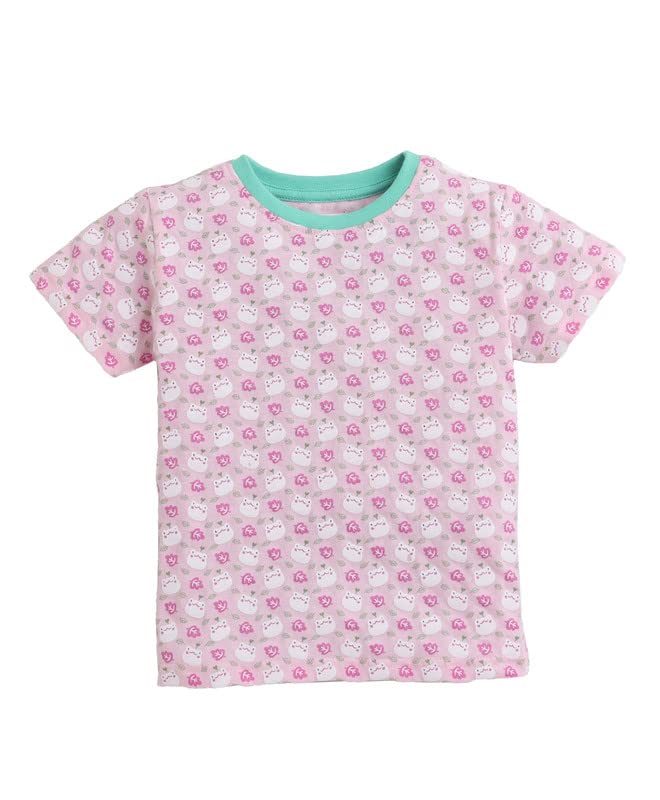 Image of BUMZEE Girl's Cotton Top and Pajama Set