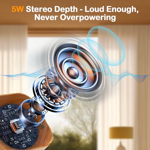 Réveil lever du soleil avec machine sonore à effet grain de bois - 5