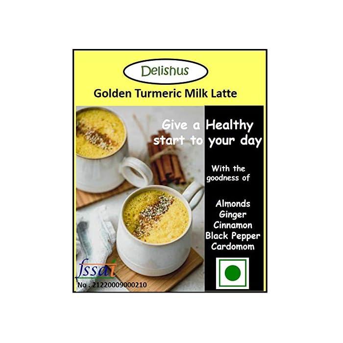 Buy Delishus Golden Turmeric Milk Latte Instant Mix 400 gm Haldi
