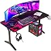 Produktbild KLIM NEU 2023 K152 Gaming Tisch - 152 cm Gaming Schreibtisch, Getränkehalter, Headset Haken - Stabiler Computerschreibtisch aus Metall und Holz - Für Gaming und Büro - 20 Jahre Schutz