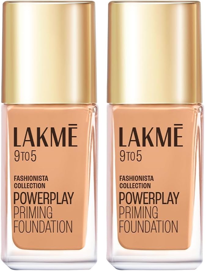 Image of Lakme 9To5 Primer + Matte Perfect Cover Foundation, N200 Neutral Nude, 25 ml (Pack of 2)