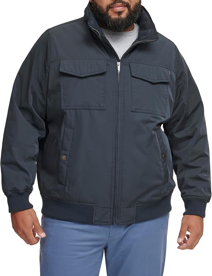 Image of DOCKERS Men's Quilted Lined Flight Bomber Jacket
