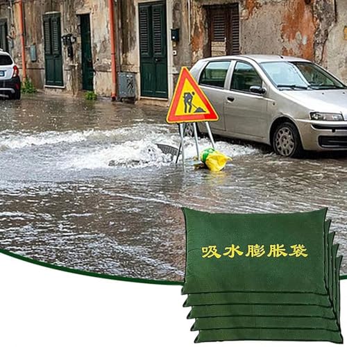 Sacs de sable absorbants anti-inondation réutilisables 25x150cm | Lot de 10