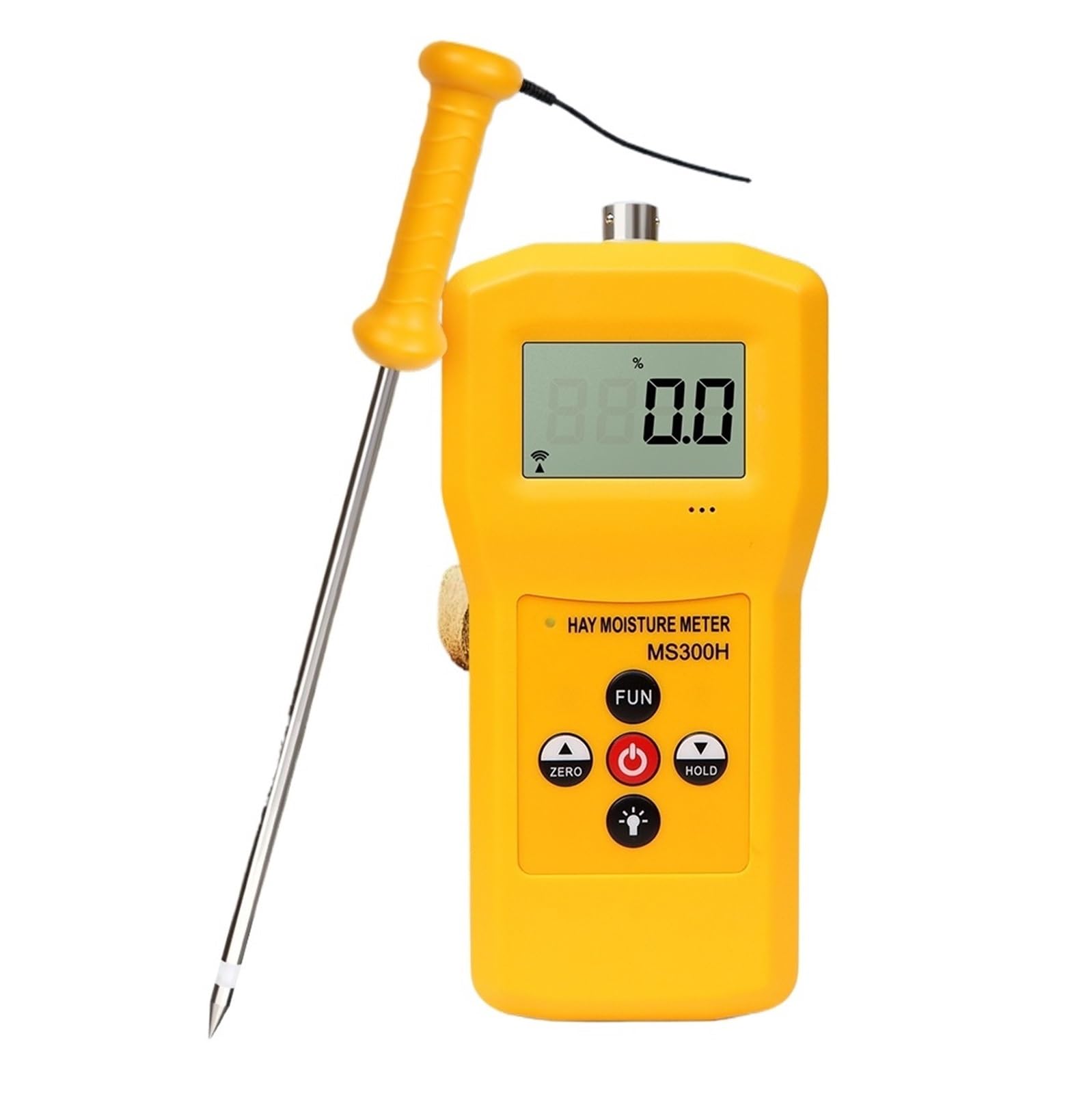 JVDDI LCD Digital Hay Moisture Meter 0-80% Moisture Tester For Forage Green Grass Sheaf Blade Of Straw Alfalfa Leymus Chinensis