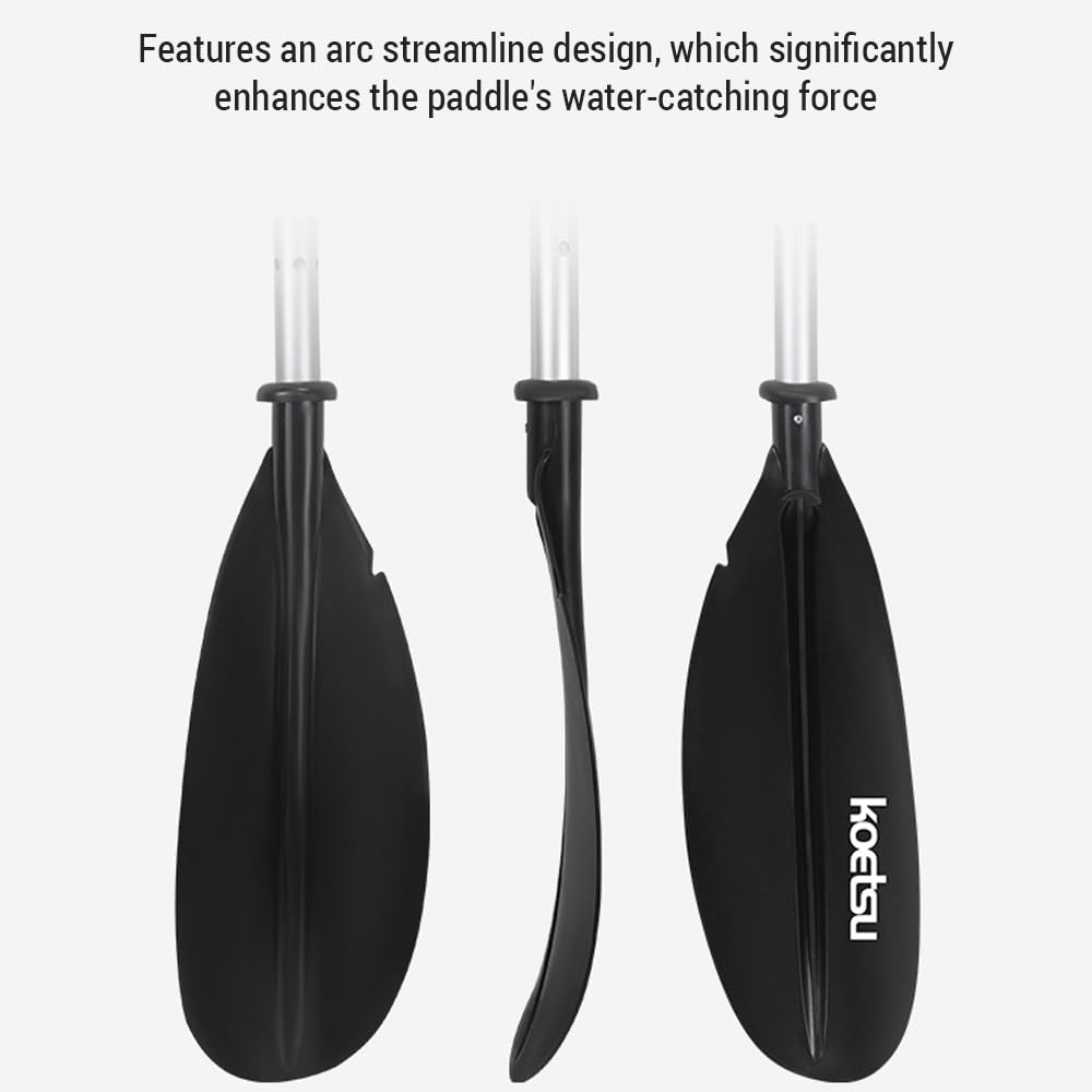 Pagaie de kayak réglable 4 pièces Pagaie de kayak réglable amovible en alliage d'aluminium Pagaie à double tête
