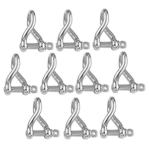 Versandbox24 Rundschäkel 5mm Edelstahl A4 10 Stück