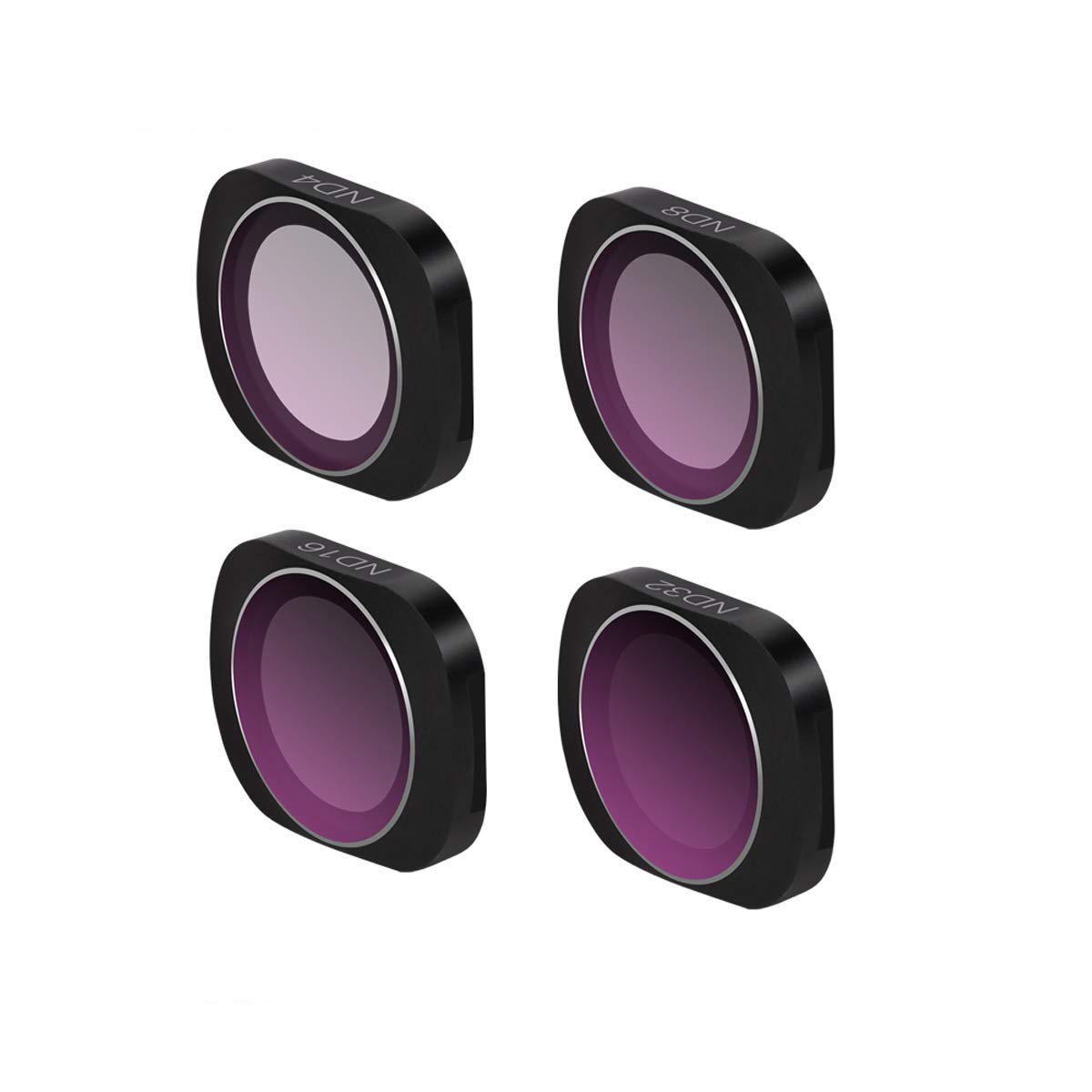 Lot De 4 Filtres ND Magnétiques ND8 ND16 ND32 ND64 Pour DJI Osmo Pocket 2 - Réduction Lumière Parfaite Pour Vidéos Cinématographiques