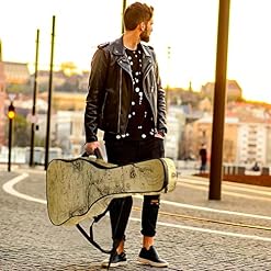 Hondank Housse de transport étanche pour guitare avec bandoulière réglable pour aquarelle perroquets fleurs tropicales… - Les Beatles, Paul McCartney, John Lennon, RIngo Starr, George Harrison Hondank Housse de transport étanche pour guitare avec bandoulière réglable pour aquarelle perroquets fleurs tropicales… – Image 6