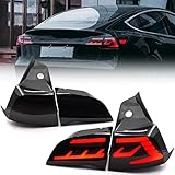 Huray LED Taillights Assembly for 2017-2022 Tesla Model 3 Model Y , Full Led Tail Lights with Sequen