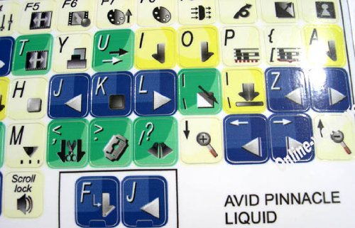 Etiqueta para teclado Avid Pinnacle Liquid Edition miniatura 3