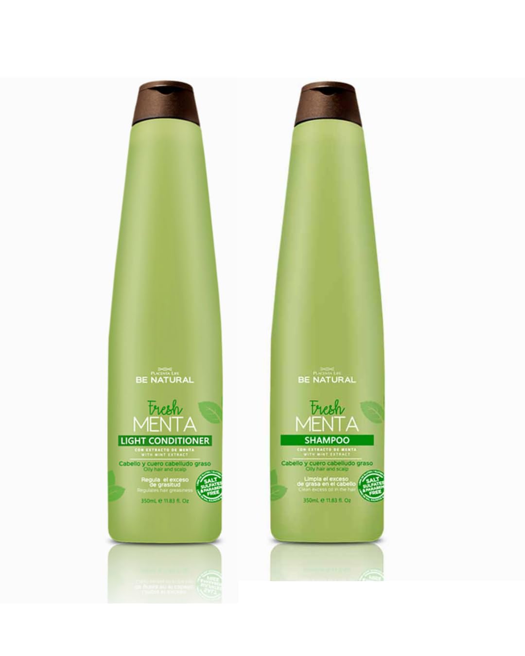 2-Pack PL Natural Fresh Mint Shampoo & Conditioner 350mL / 11.83 fl.oz Each Product