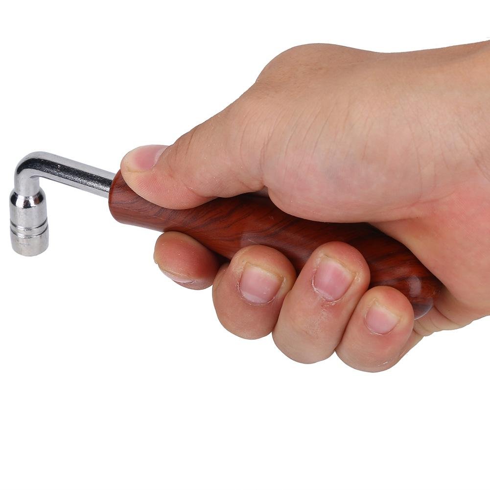 Estink Piano Tuning Kits, 6Pcs Piano Tuning Hammer Tools Including Tuning Hammer Temperament Strip Short Mute with Handle and Long Mutes DIY Piano Fixing Kit for Piano Fixing