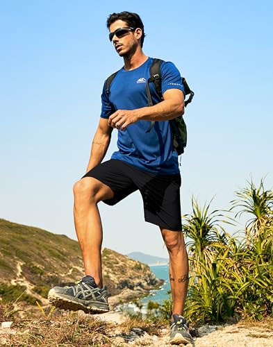 G Gradual Men's Hiking Shorts 7"/9" Lightweight Athletic Shorts for Men Quick Dry Stretch Casual Shorts with 3 Zipper Pockets3