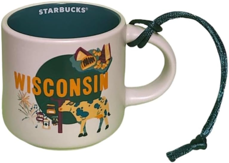 Starbucks Wisconsin MINI Discovery Series Ornament Mug - 2 Fluid Oz