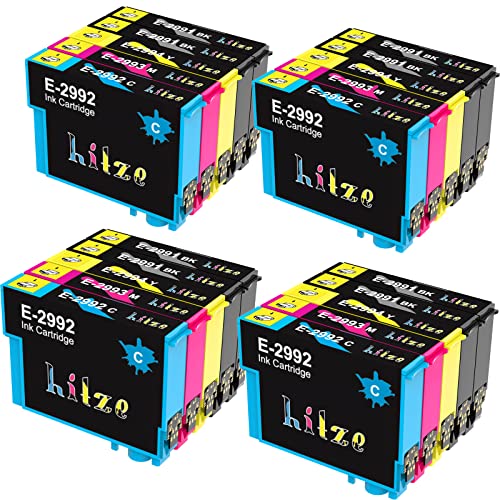 Hitze 29XL Compatible para Epson 29 29XL Cartucho de Tinta para Epson Expression Home XP 342 XP 255 XP 245 XP 332 XP 247 XP 442 XP 352 XP 345 XP 235 XP 335 XP 355 XP 257 XP 432 XP 435 (20-Pack) Cover