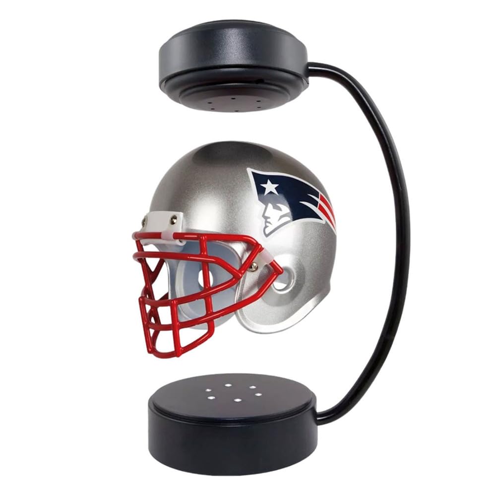 Casco da Football Americano Fluttuante Mini Rotante | Levitazione, Collezionabile Sportivo da Scrivania, Regalo per Tifosi, Regalo per Amici e Alumni, Regalo per Compleanno