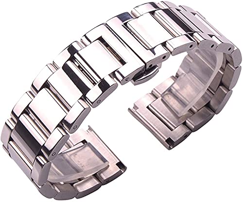 Bracelet de montre en acier inoxydable argenté pour remplacer votre bracelet usé