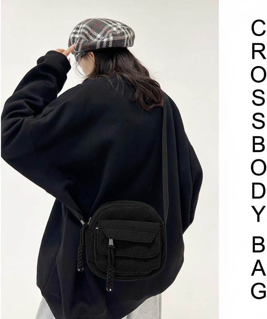 Cute Purses Corduroy Purse Crossbody Bags for Women Cute Handbags - Image 6