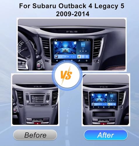 Radio coche 2 DIN Subaru Outback 4 con Bluetooth y comandos al volante 2