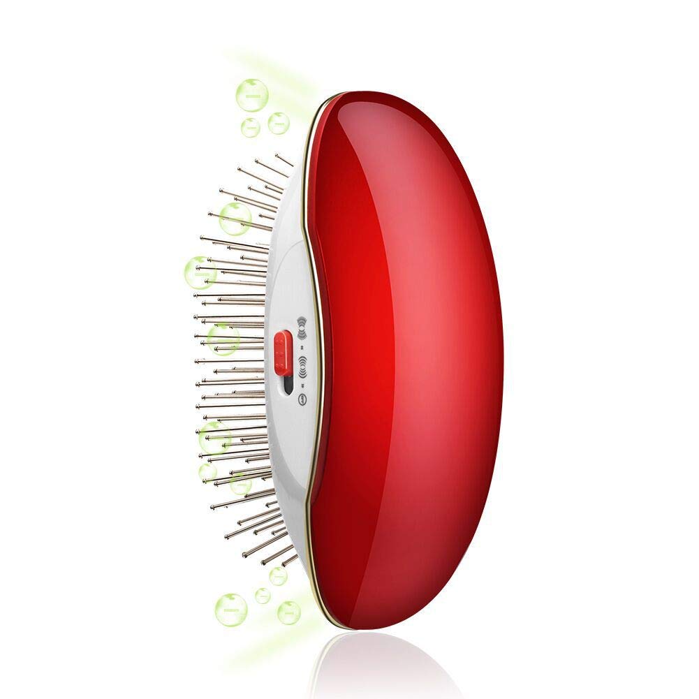 Hair Brush, Ionic Hair Brush with Stainless Steel Tooth Comb,Portable Round Hair Brush Vibrating Scalp Massage Brush,Detangler Brush for Women, Men and Kids