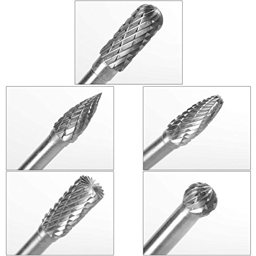Set 6x8mm de fresas rotatorias de carburo de tungsteno miniatura 6