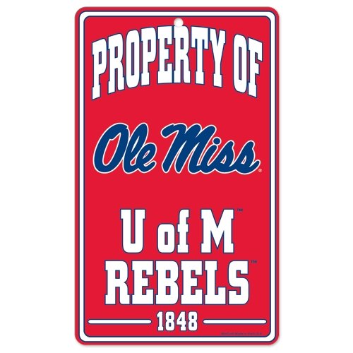 WinCraft NCAA University of Mississippi Champ/Prop of Sign, 7.25 x 12, Black