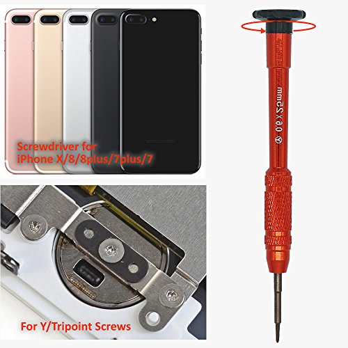 Teckman Y000 Tripoint Screwdriver,Magnetic Y000 Triwing Screwdriver Bit Set for iPhone 7/7Plus,iPhone8/8Plus,iPhone X and Apple Watch Repair