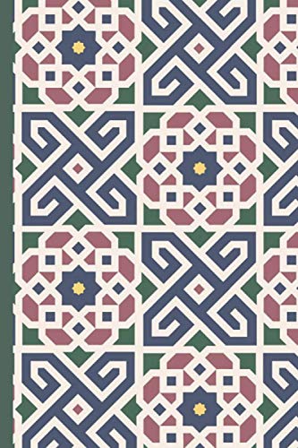 Notebook: Floral Moroccan Print Lined Page Notebook
