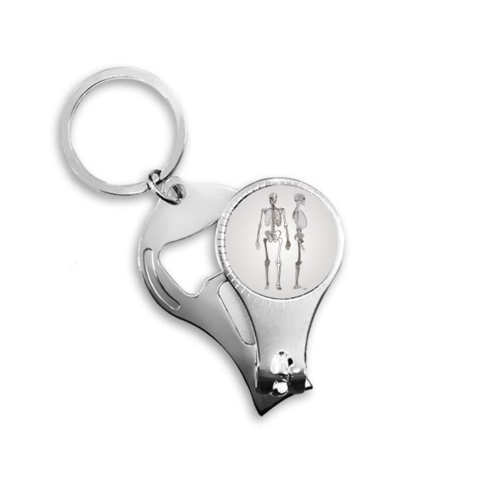 Porte-clé décapsuleur squelette cadeau original pour homme et amateurs de bière