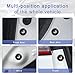 Yonput 8 PCS Car Door Shock Absorber Cushions, 1.1In Anti-collision Rubber Shock Absorbers, Prevent Rattling Car Door Side Shock Absorption Protection Stickers, Universal for Car Accessories (Black)