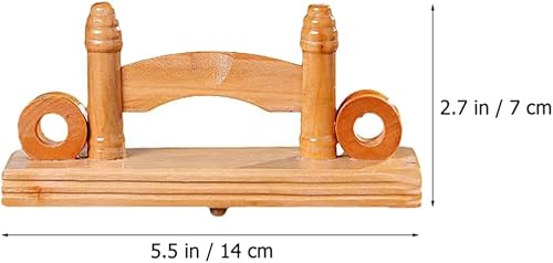 Miniatura 7 de Soporte plegable de madera, 4 piezas, soporte de ventilador plegable de madera, soporte de ventilador japonés, soporte de ventilador plegable chino,