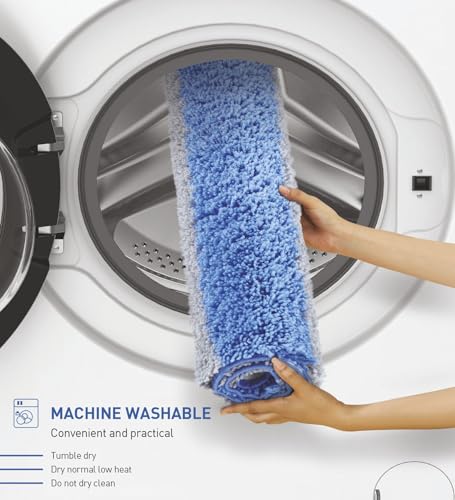 Image of Obsessions Ultra-Absorbent Quick-Dry Bath Mat | 1400 GSM Polyester | Soft, Non-Slip & Fast-Drying Bathroom Rug for Safety & Comfort | 50 x 70 cm | Blue and Silver