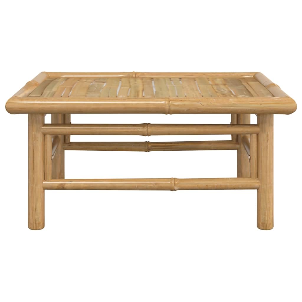 Hothingwell Gartentisch aus Bambus, 65 x 55 x 30 cm, robuster Outdoortisch für Mahlzeiten und Getränke, Oberfläche leicht zu reinigen mit einem feuchten Tuch