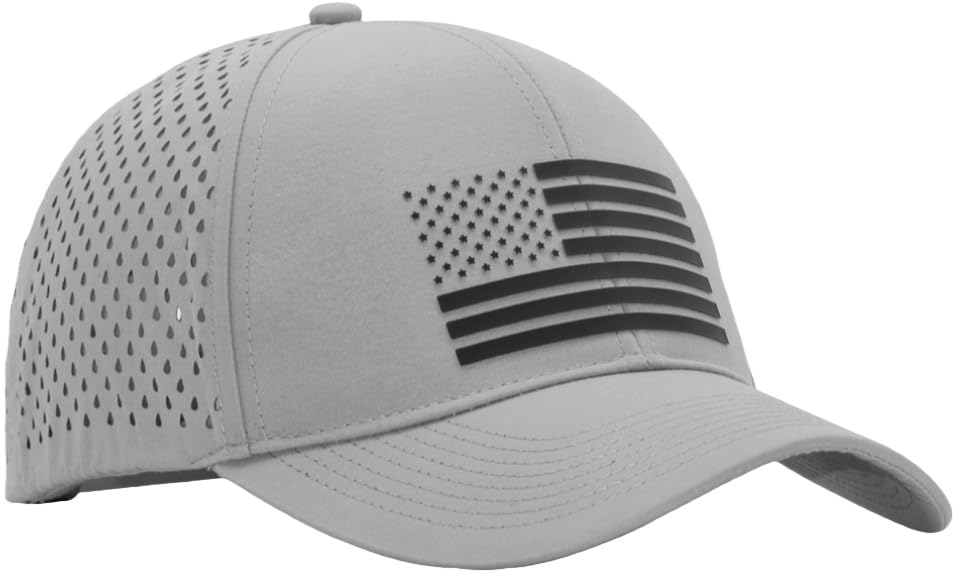 Image of 250th Anniversary USA Flag Hat, Laser Cut Breathable Mesh Patriotic Tactical Baseball Cap for Men Women, Fits OSFM&XXL Head