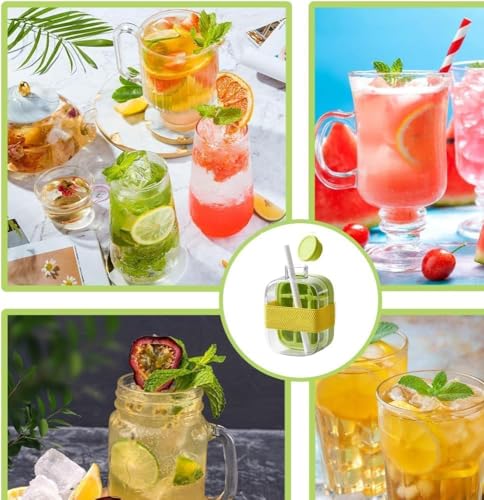 Image of 2 in 1 Zero Touch Press Ice Cube Mold Water Bottle with Lid and Bin,Easy Press to Release Vertical Ice Cube Tray with Lid for Freezer (500 ML)