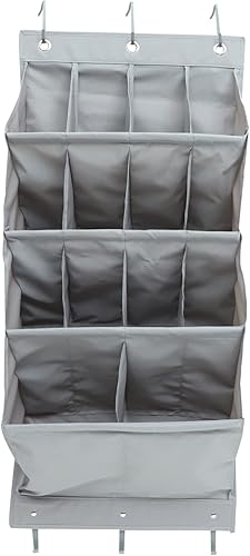 Zerodeko 1 juego de bolsa de almacenamiento detrás de la puerta, 14 bolsillos colgantes de rejilla sobre la puerta, organizador de bolsillo, estante