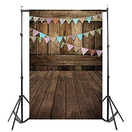 WensLTD Clearance! Vinyl Wood Wall Floor Photography Studio Prop Backdrop Background 3x5FT (C-1)