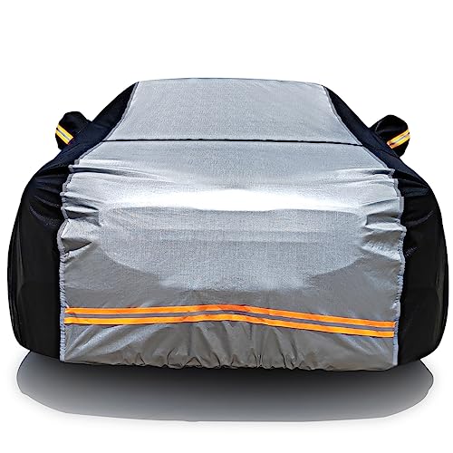 Dinghao 6 Layers Car Cover For Automobiles All Weather Waterproof, Outdoor Full Exterior Cover Rain Sun Uv Snowproof Protection cover