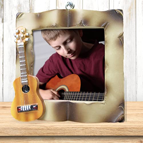 Banberry Designs Acoustic Guitar Photo Frame Ornament Or Desktop Picture Frame Gift For A Guitar Lover #TOP11