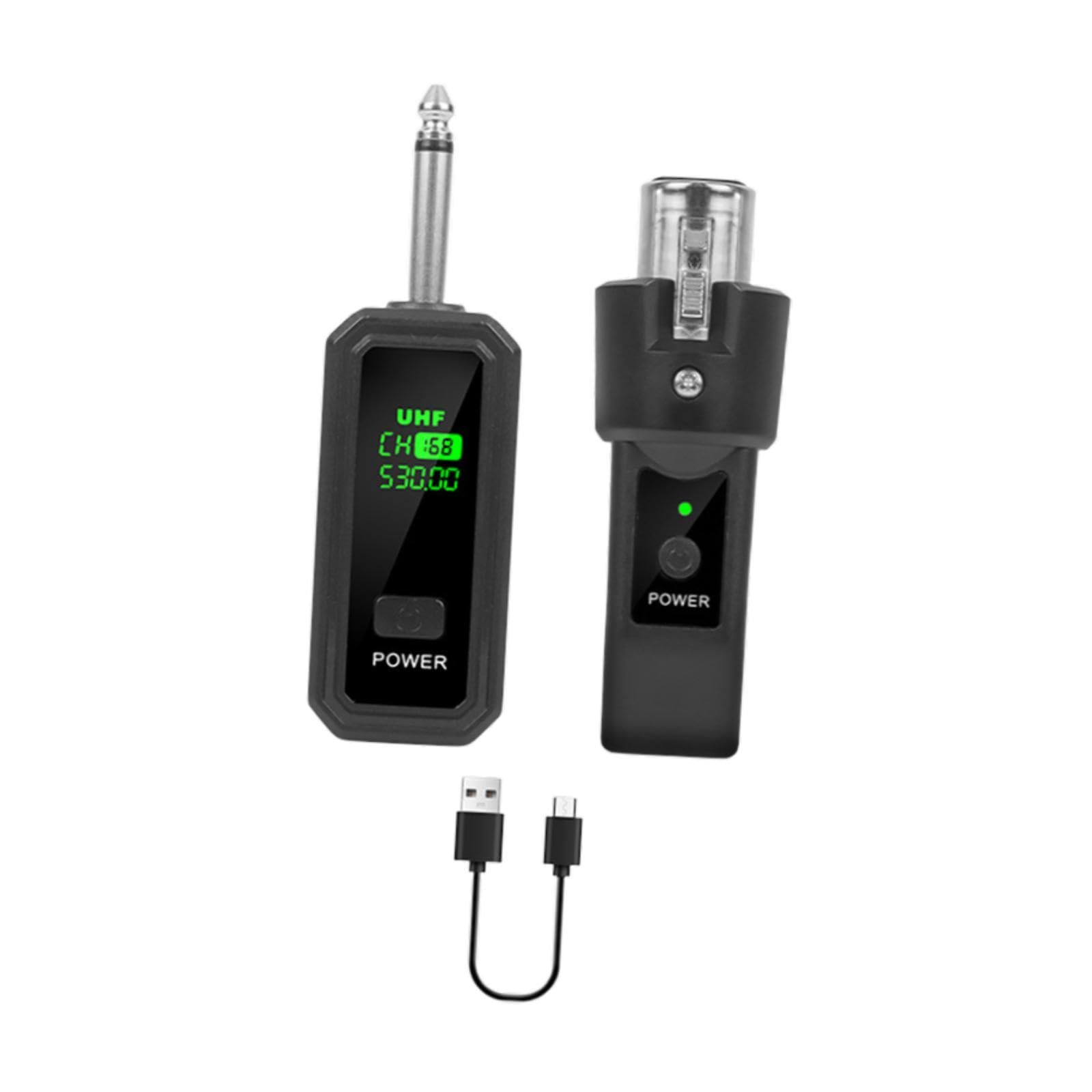 Audio Transmitter Receiver Microphone Wireless System for Audio Mixer Guitar 1 for 1-image-23