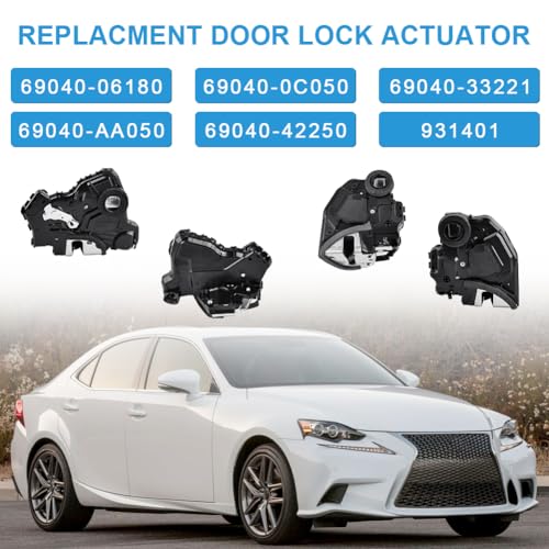 Image of WMPHE Door Latch Lock Actuator Compatible with Toyota 4Runner Camry Tundra Lexus ES350 GS350 LS460 GX460 Scion Replacement for 69040-42250 931-401 69030-42230 931-403 69030-06200 - 4PCS