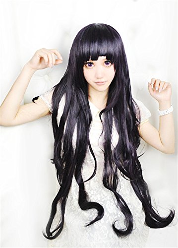 LanTing Cosplay Perücke Dangan Ronpa?Zero Mikan Tsumiki Purple Mix Cosplay Party Fashion Anime Human Costume Full wigs Synthetic Haar Heat Resistant Fiber