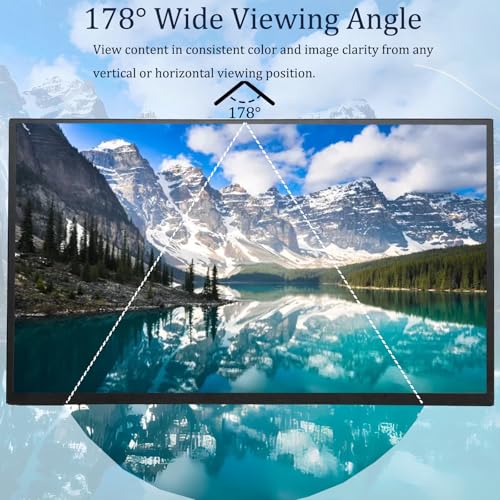 Image of Portable Monitor, 18.5 Inch 1080P 60Hz IPS HDR Portable External Screen | USB-C HDMI Second Screen for Laptop PC Mac Phone, Built-in Adjustable Stand Dual Speakers, for Travel and Daily Work