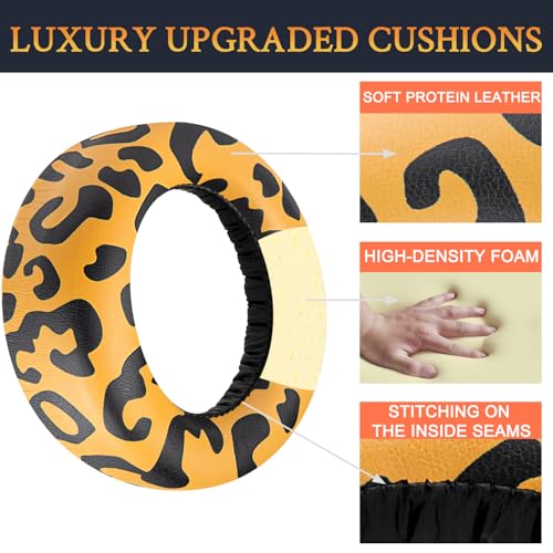 Image of SOULWIT Earpads Cushions Replacement for Sony PlayStation 5 Pulse PS5 3D Wireless Headset, Ear Pads Cushions with Soft Protein Leather, Noise Isolation Foam - Tiger Stripes