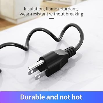 2 Pack 4FT 3 Prong C5 Mickey Mouse Plug Power Cord for Laptop