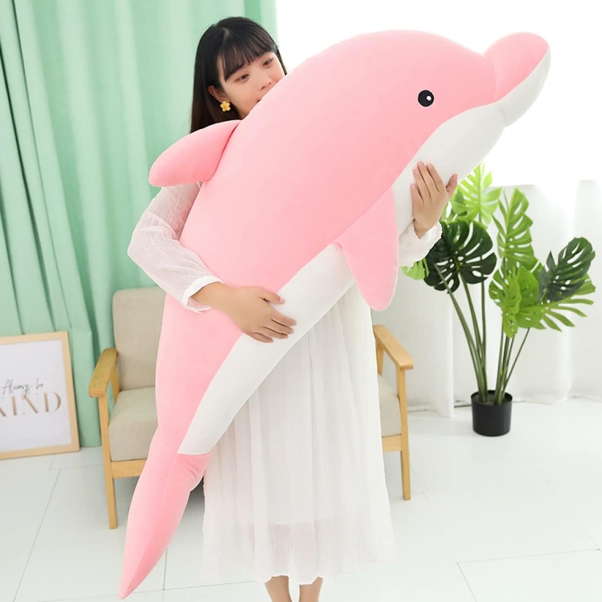 Amazon イルカ ピンク ぬいぐるみ 水中アニマル かわいい インテリア 抱き枕 やわらかい 手触り 気持ちいい クリスマス プレゼント 子供 160cm ぬいぐるみ 抱き枕 イルカ ぬいぐるみ リアル 動物 おもちゃプレゼント 抱き枕 オンライン通販